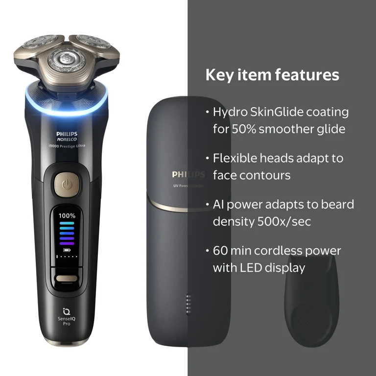 Philips Norelco Shaver I9000 Prestige Ultra, Wet & Dry Electric
