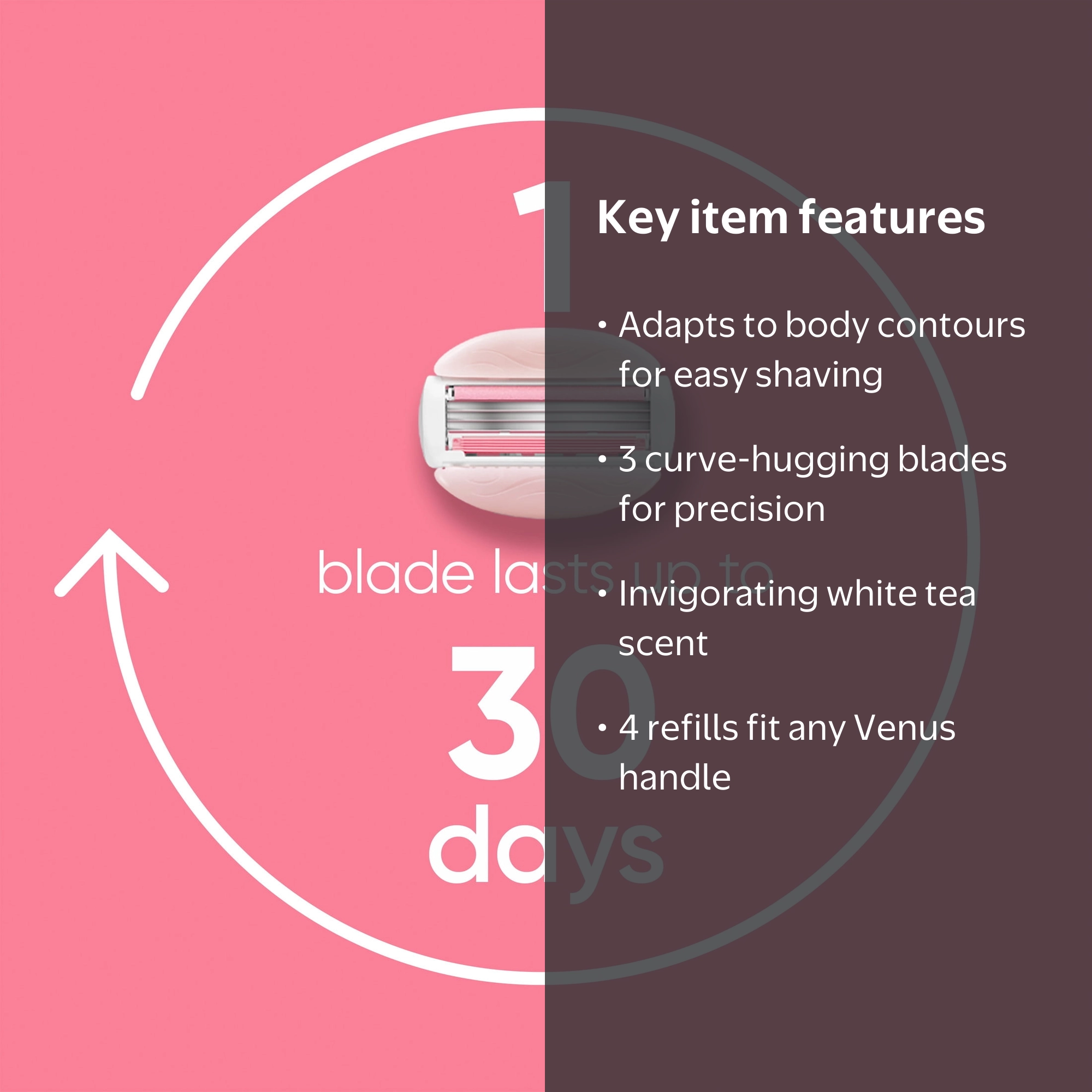 Venus Summer Surf ComfortGlide3 Blade Refills, 4 Count - Walmart.com