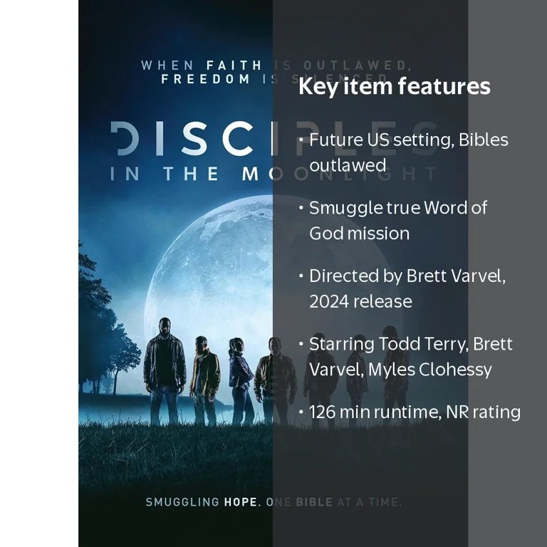 Disciples Moonlight, Movie, 2024 NR 126 min, Christian Film