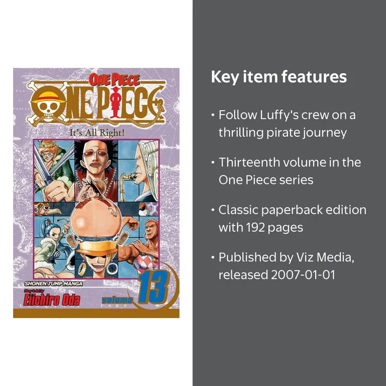 One Piece One Piece, Vol. 13: It's All Right!, Book 13, (Paperback