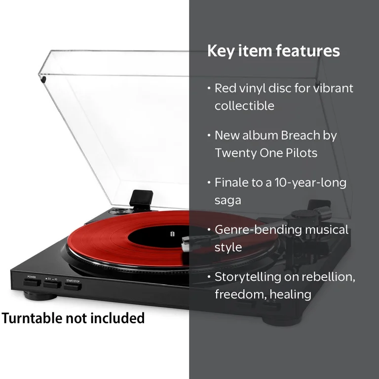 Atlantic Records, Twenty One Pilots - Breach Vinyl, Red Color