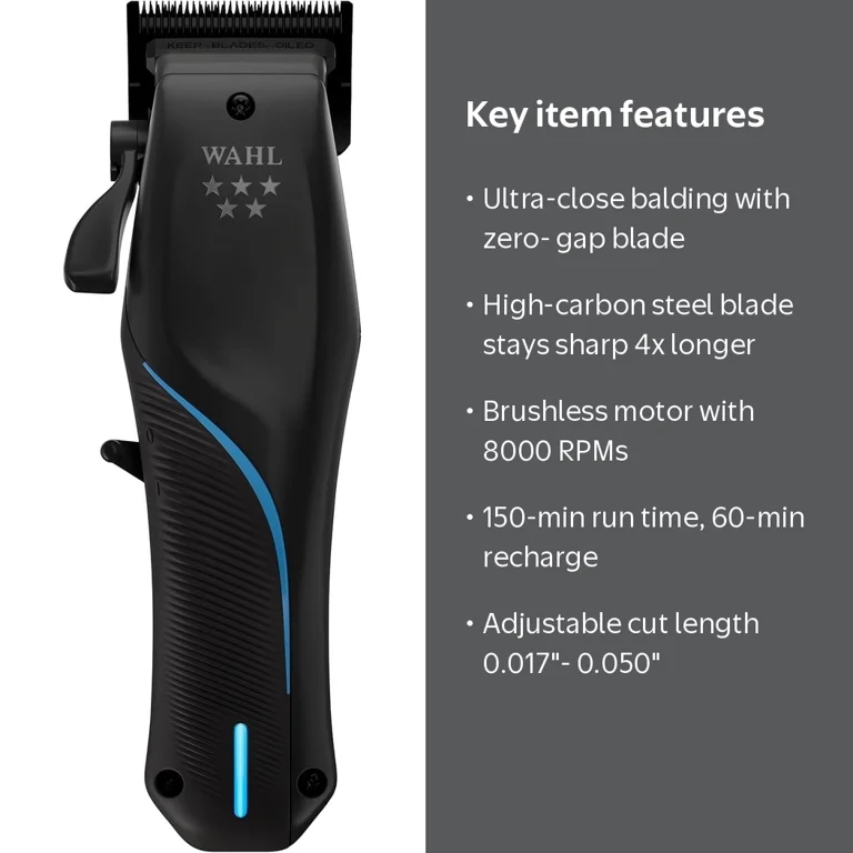 Wahl Professional 5-Star Vapor Clipper with F32 Fadeout Balding