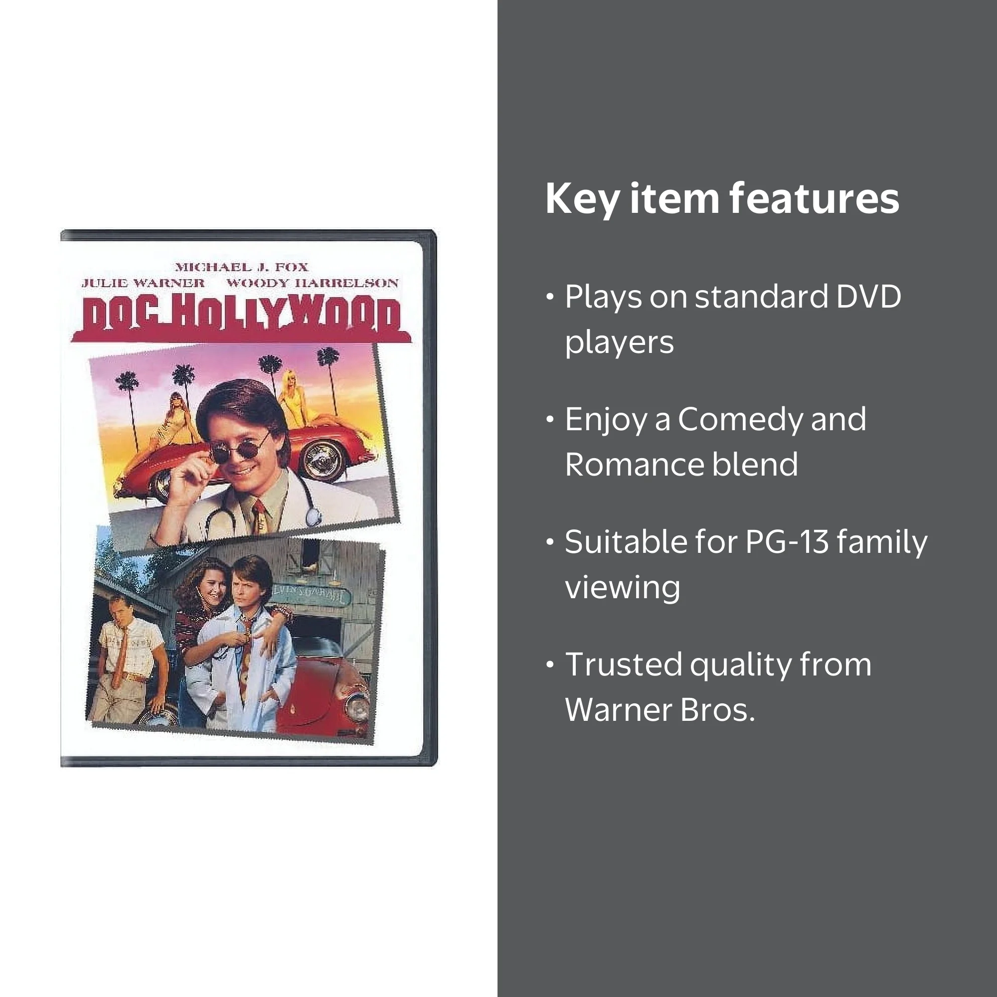 SDS, DVD, Doc Hollywood, Warner Bros., Comedy PG-13 - Walmart.com
