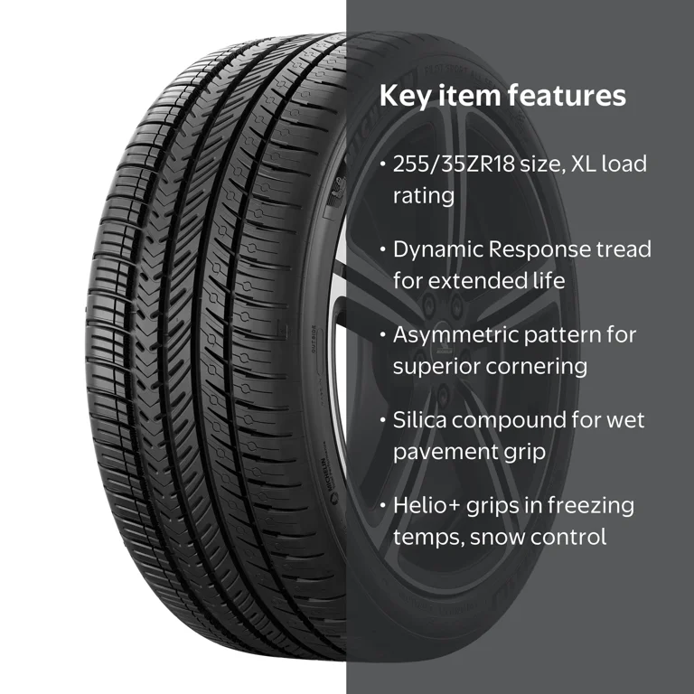 Michelin, Passenger Tire, 255/35ZR18 94Y XL All Season, All Season