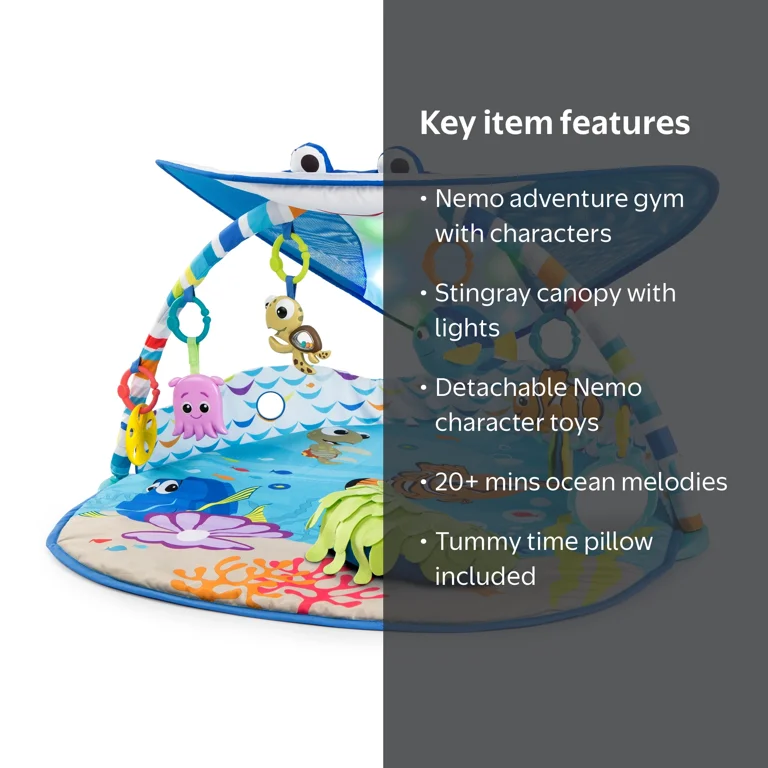Bright Starts Disney Baby Finding Nemo Mr. Ray Infant Playmat