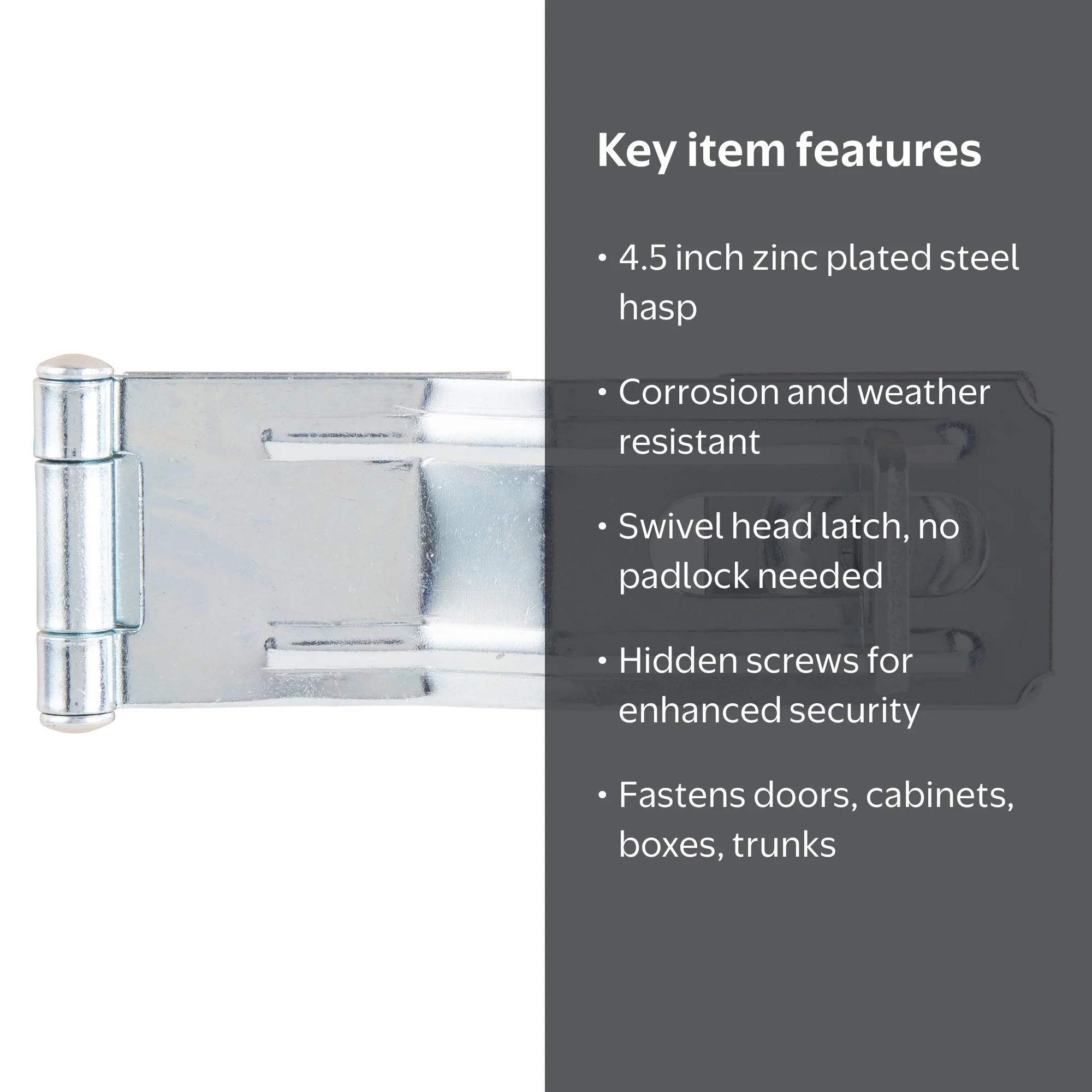 Brinks Zinc Plated Steel New Swivel Hasp, 4.5 inch - Walmart.com