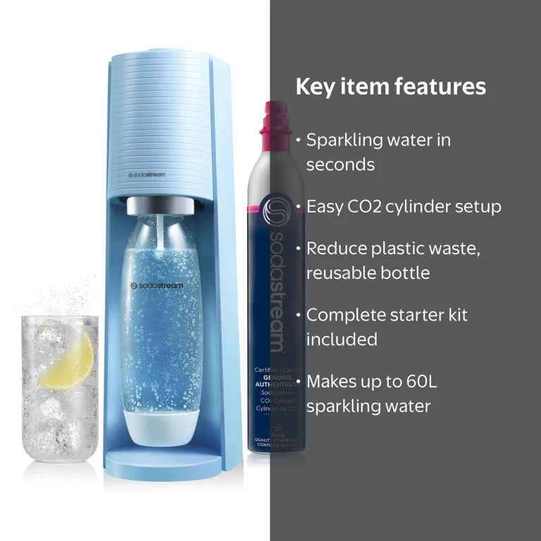 SodaStream Terra Sparkling Water Maker with CO2 and Carbonating