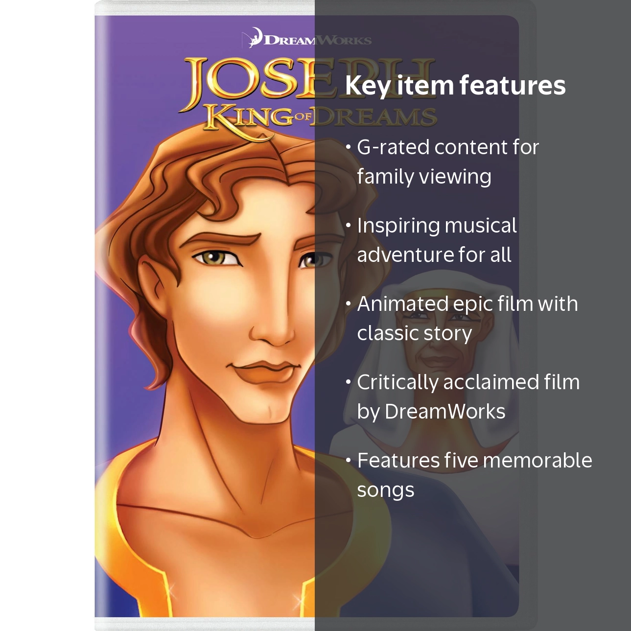 SDS, DVD, Joseph King Of Dreams, Family, DreamWorks - Walmart.com