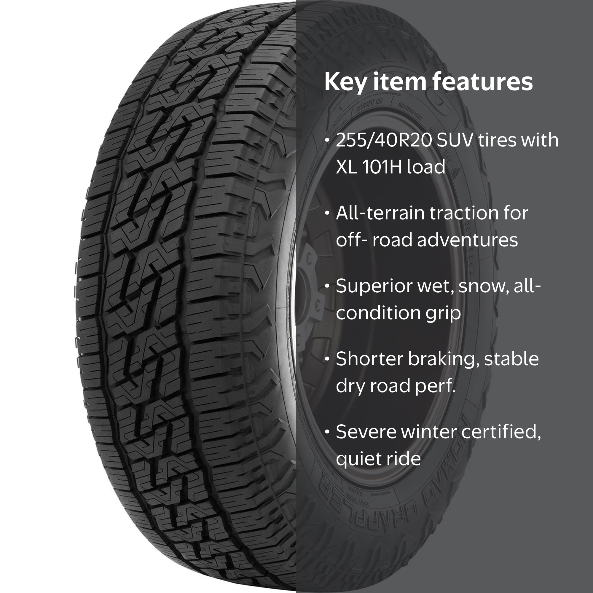 Nitto Nomad Grappler All Terrain 255/40R20 101H XL SUV/Crossover 
