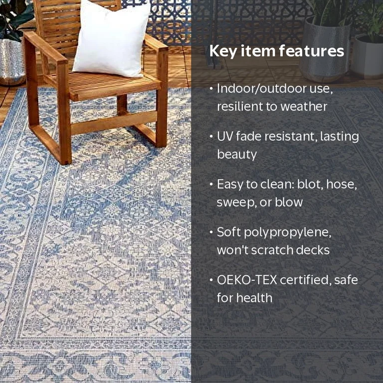 Nicole Miller New York Patio Country Dahlia Transitional Medallion