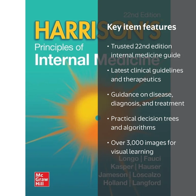 Harrison's Principles of Internal Medicine, 22nd Ed, Vol.1 and Vol