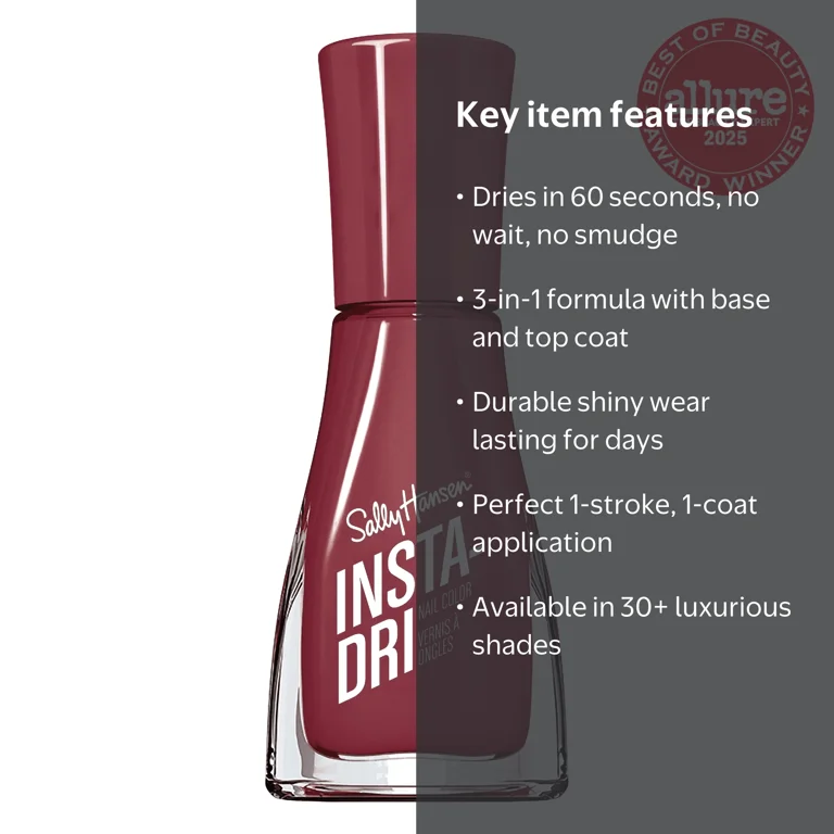 Sally Hansen, Insta-Dri Nail Polish, Expresso 0.31 fl oz, Quick