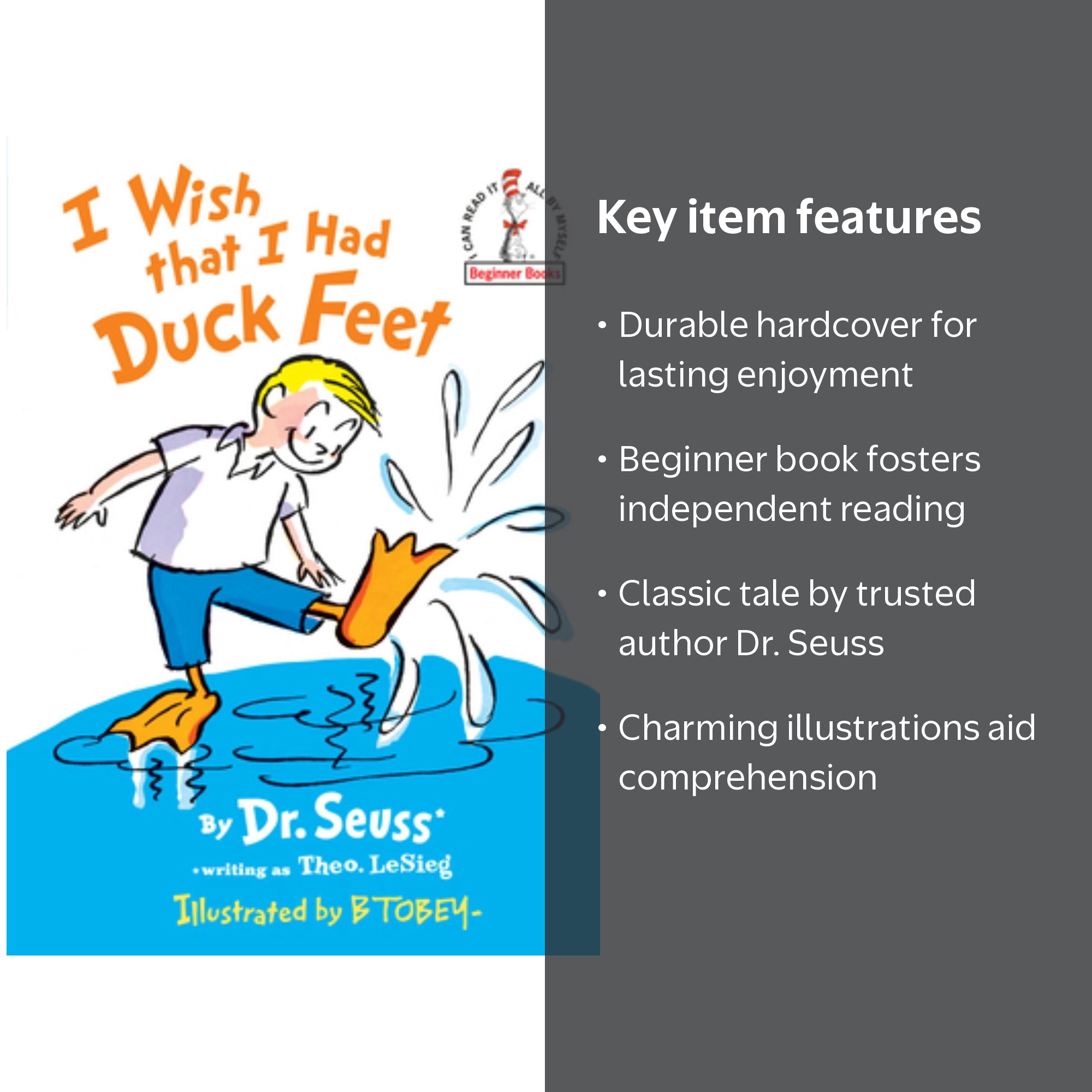 Dr. Seuss: I Wish That I Had Duck Feet Hardcover Book - Walmart.com