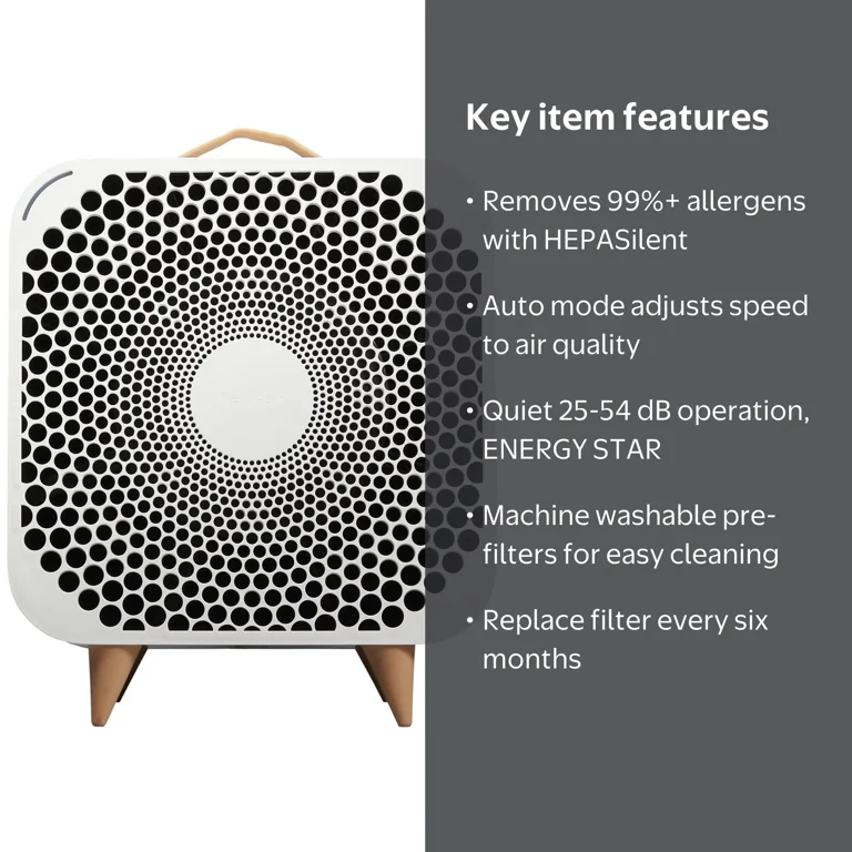 Blueair Pure Fan Auto, 3-Speed + Auto Mode, HEPASilent Purifying