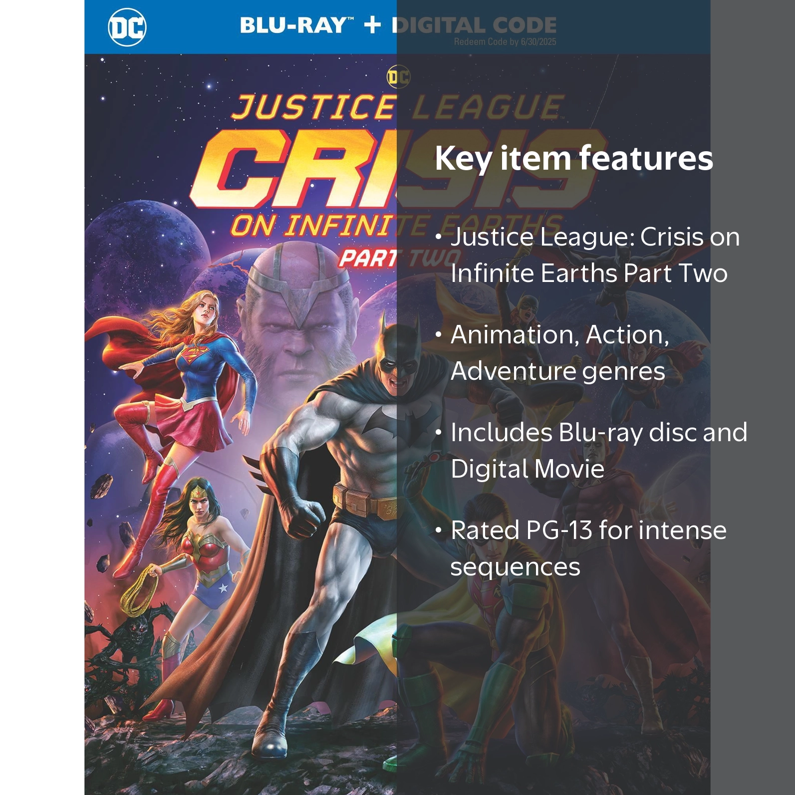 Justice League: Crisis on Infinite Earths Part Two (Blu-ray +