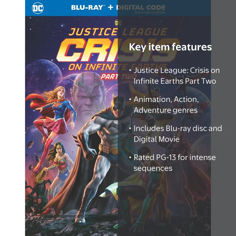 即日発送！JUSTICE A CROSS THE UNIVERSE DVD 2枚 Justice League: Crisis on Infinite Earths Part Two (Blu-ray +