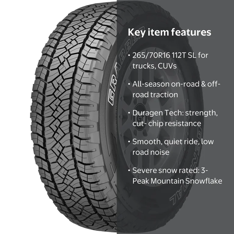 General Grabber APT All Terrain 265/70R16 112T Light Truck Tire