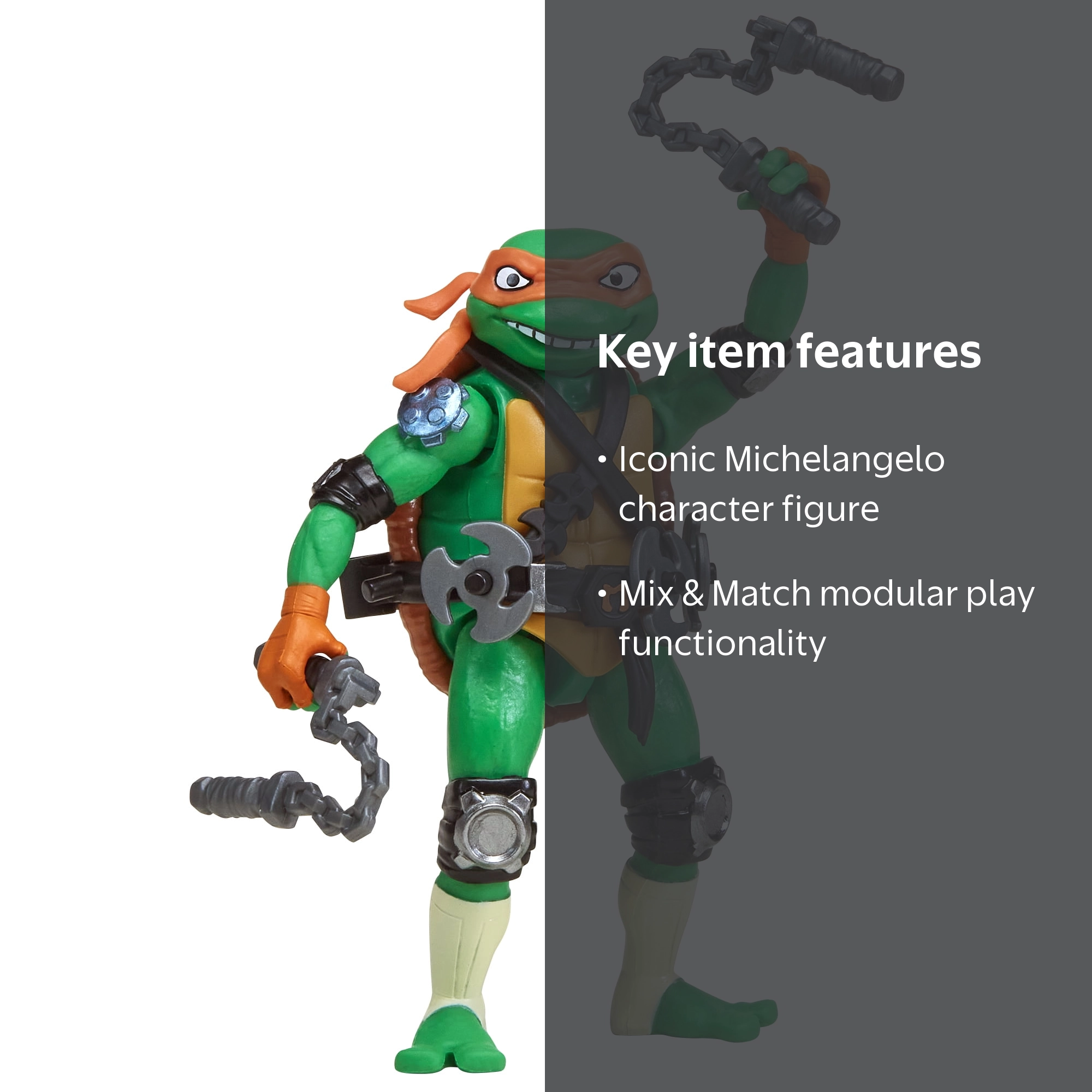 Mix & Match Michelangelo Figure - Walmart.com