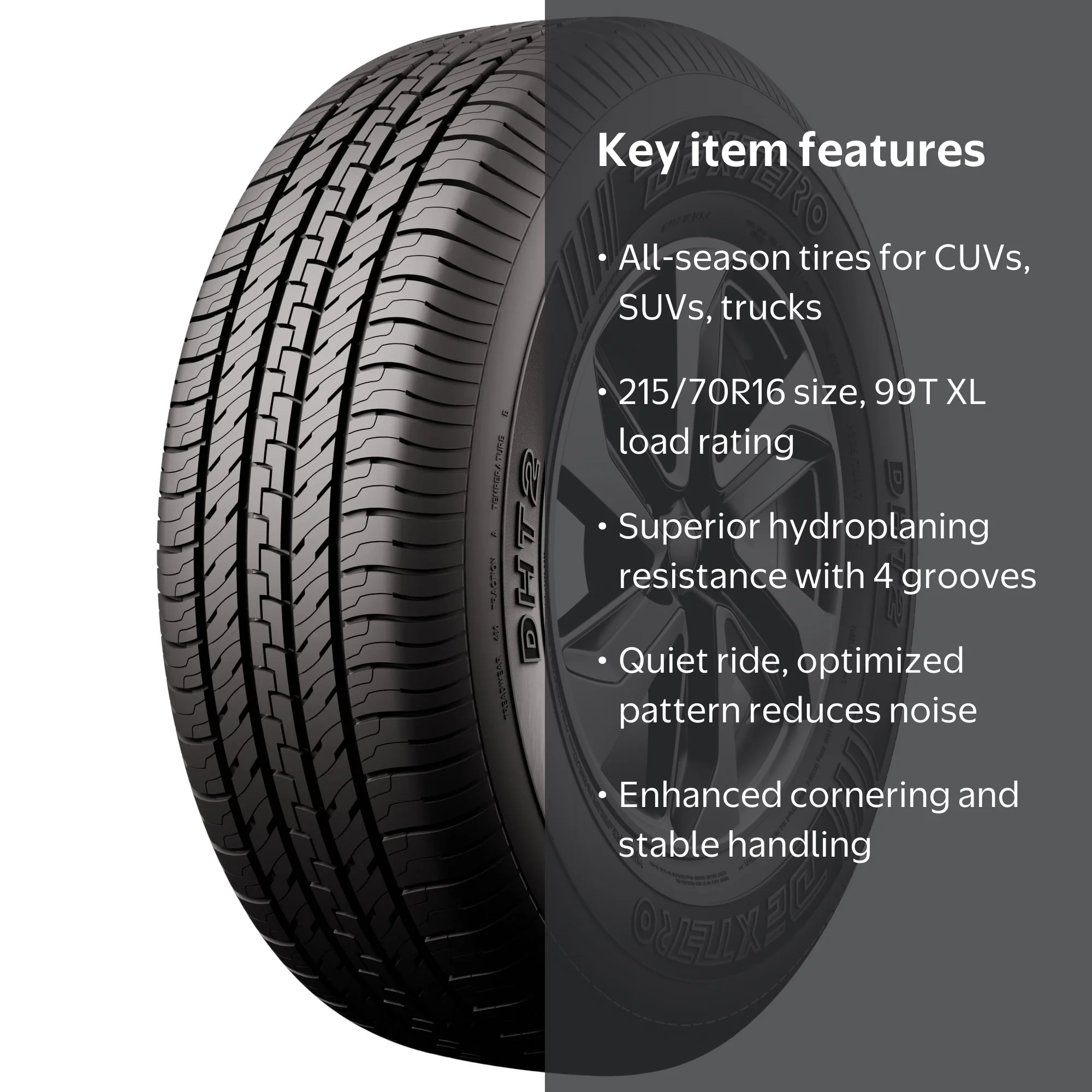 ネコメガネ215／70R16 Dextero DHT2 All Season 215/70R16 99T XL Passenger Tire - Walmart.com