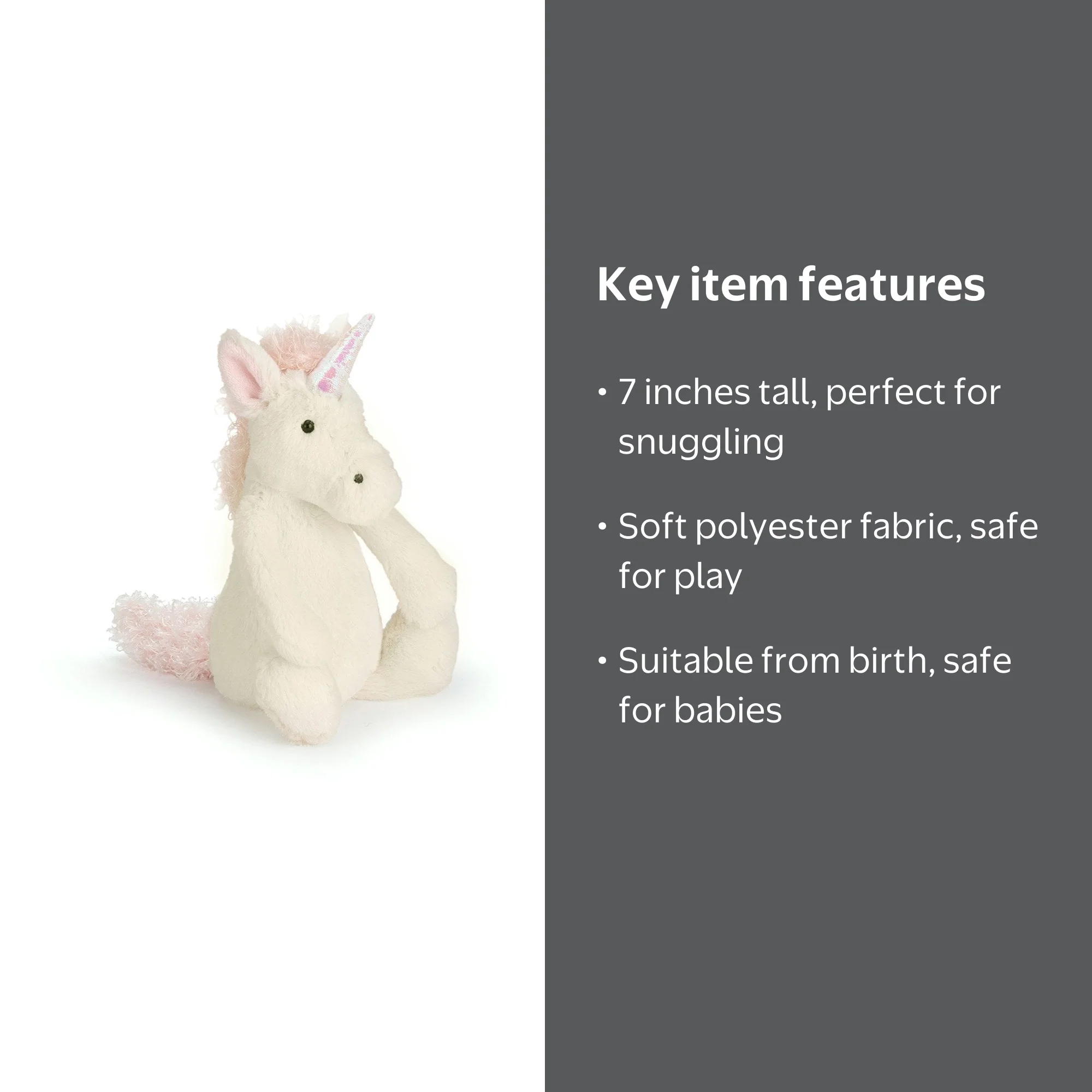Jellycat Bashful Unicorn Stuffed Animal, Small, 7 inches - Walmart.com