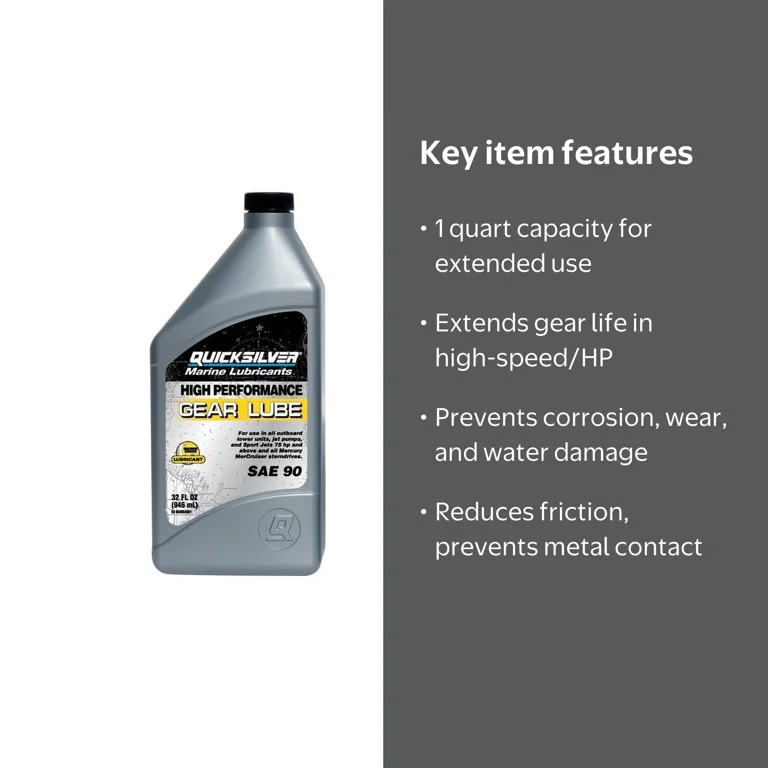 Quicksilver Mercury 92-858064K01 Marine SAE 90 High Performance