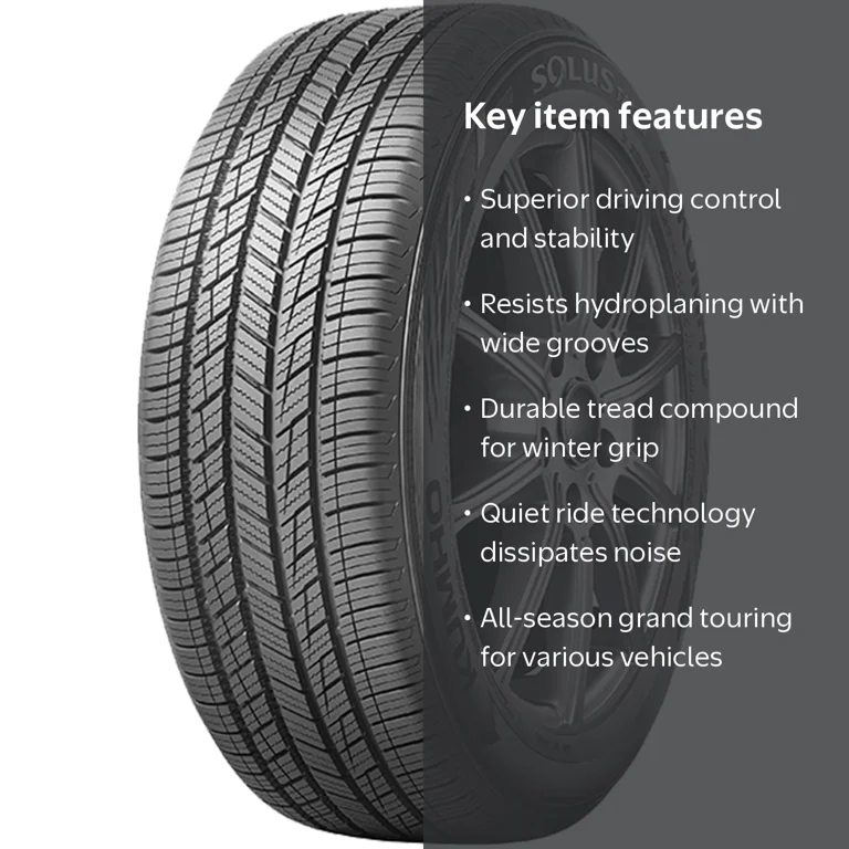 Kumho Solus TA51a 225/75R15 102T All Season Passenger Tire, 65K