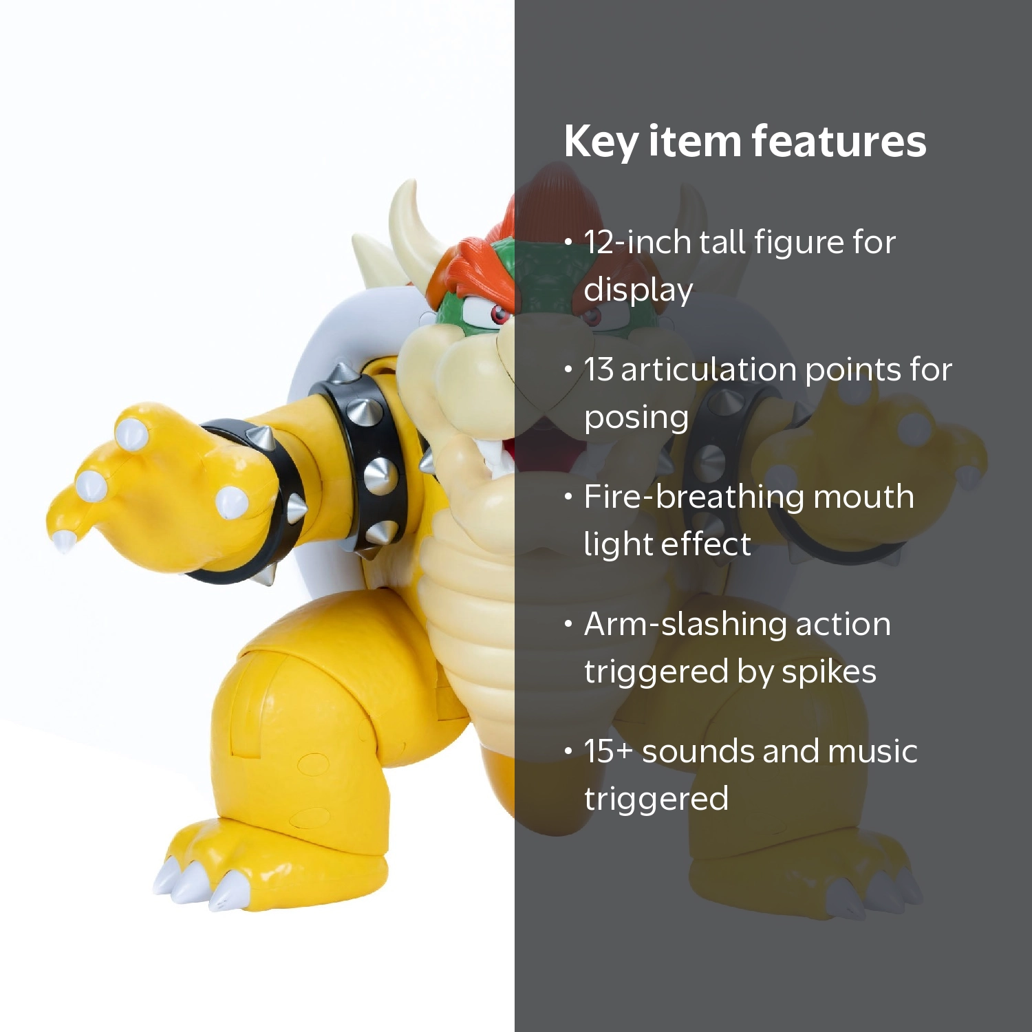 Super Mario Big Bad Bowser 12-Inch Figure - Walmart.com