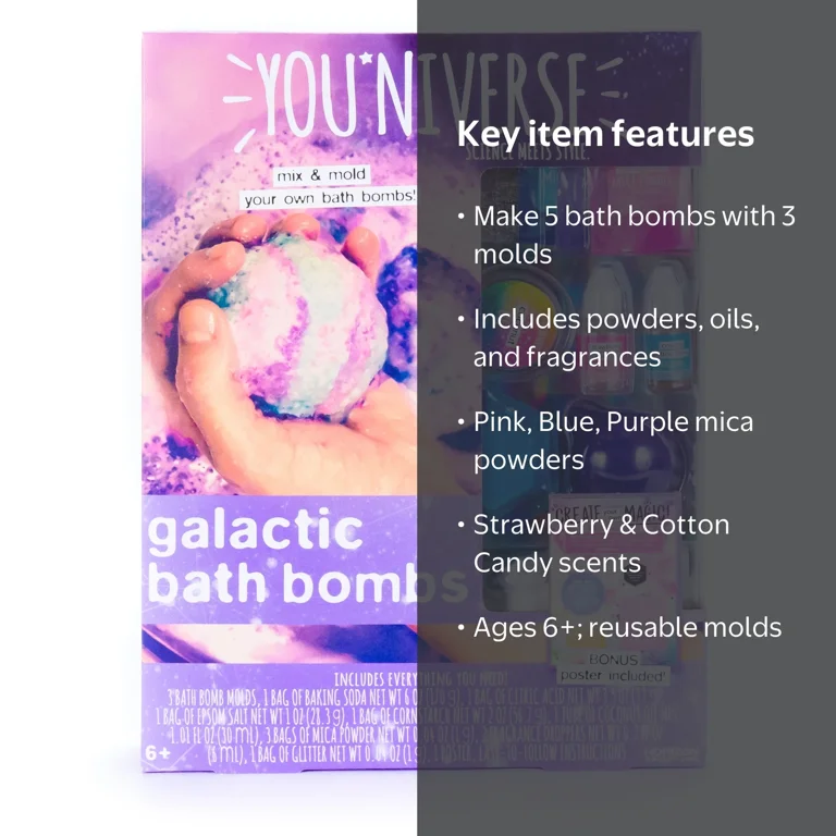 YOU*niverse D.I.Y. Galactic Bath Bombs - Walmart.com