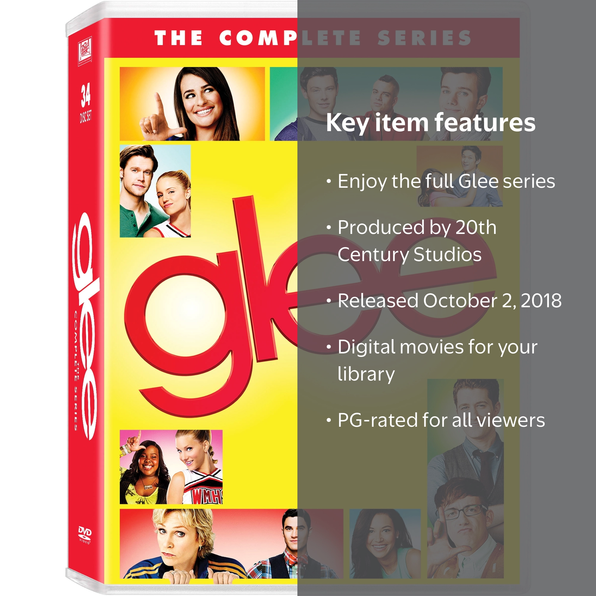Glee DVDコレクション フルセット Glee The Complete TV Series Collection(DVD,2015,34-Disc Set