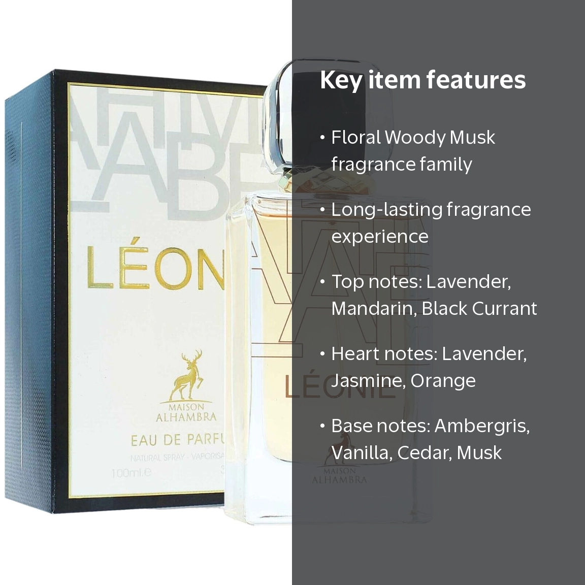 Maison Alhambra Leonie Ladies EDP Spray, 3.4 oz Fragrance