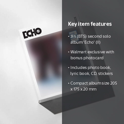 Jin (BTS) - ECHO (II) - Walmart Exclusive - CD - Walmart.com