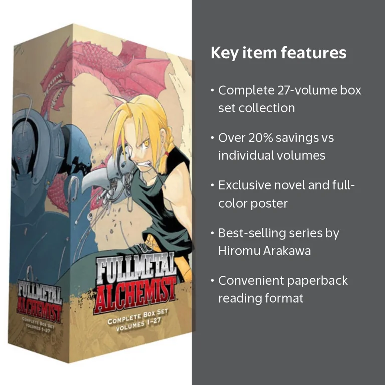 Fullmetal Alchemist Complete Box Set, 27 Volumes, Paperback