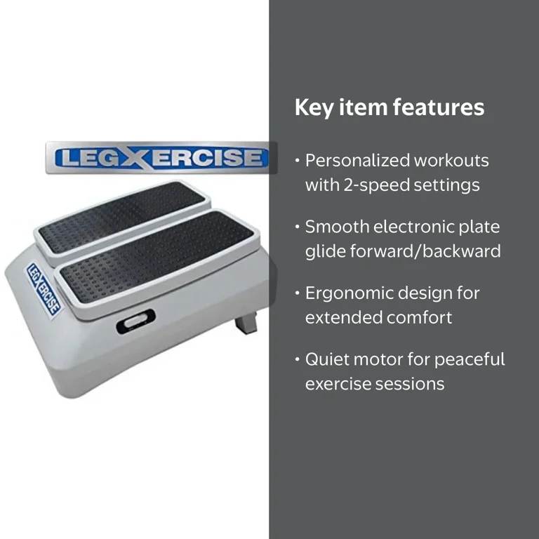 LegXercise, Comfort Grip Leg Exerciser, Gray, 10.05 lbs - Walmart.com