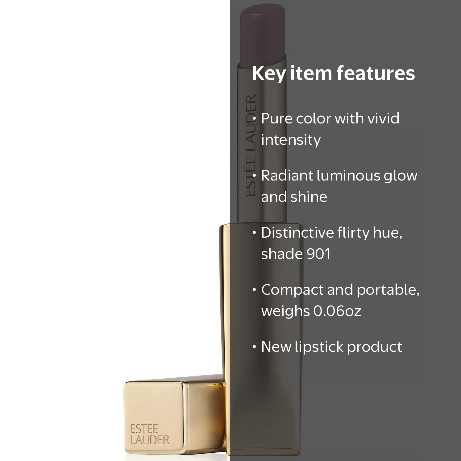 Estee Lauder, Pure Color Illuminating Shine Lipstick, 0.06oz, 901