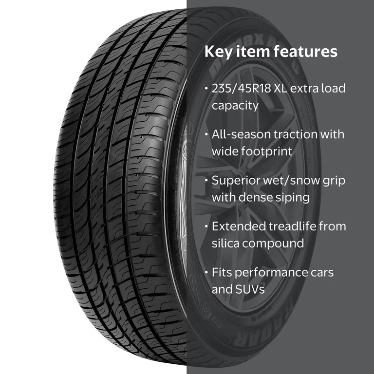 Radar Dimax AS-8 235/45R18 98W All-Season Radial Tire for High