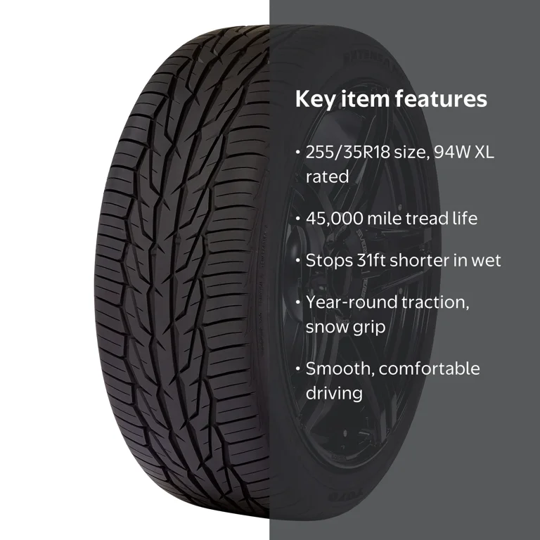 Toyo Extensa HP II 255/35R18 94 W XL Tire - Superb All-Season