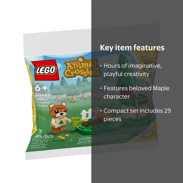 LEGO, Animal Crossing Maple's Pumpkin Garden 30662, 29 pcs, Ages 6
