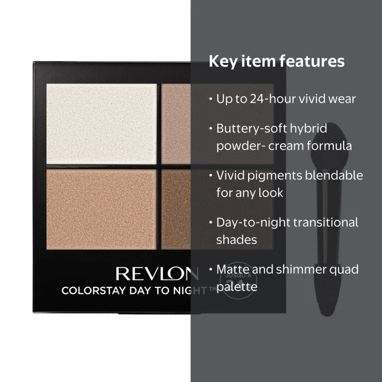 Revlon ColorStay Eyeshadow Palette, Long Lasting Makeup, Matte and