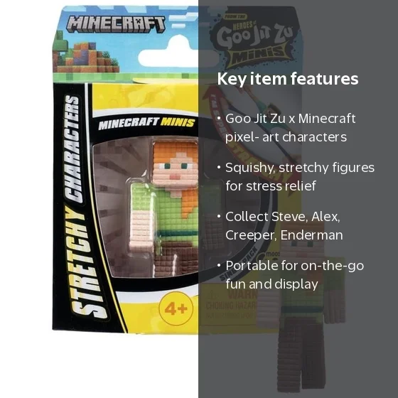 Heroes of Goo Jit Zu Minecraft Alex Mini Figure - Walmart.com