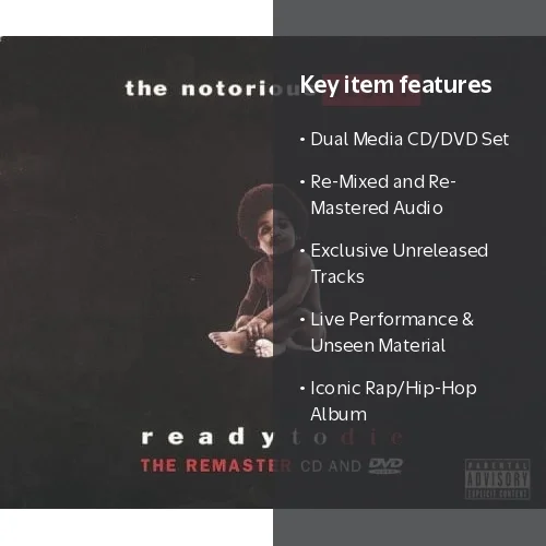 The Notorious B.I.G. - Ready to Die - Music & Performance - CD