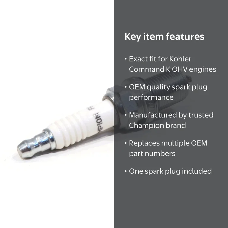 Champion OEM Spark Plug for Kohler 25 132 23-S and more, Command K