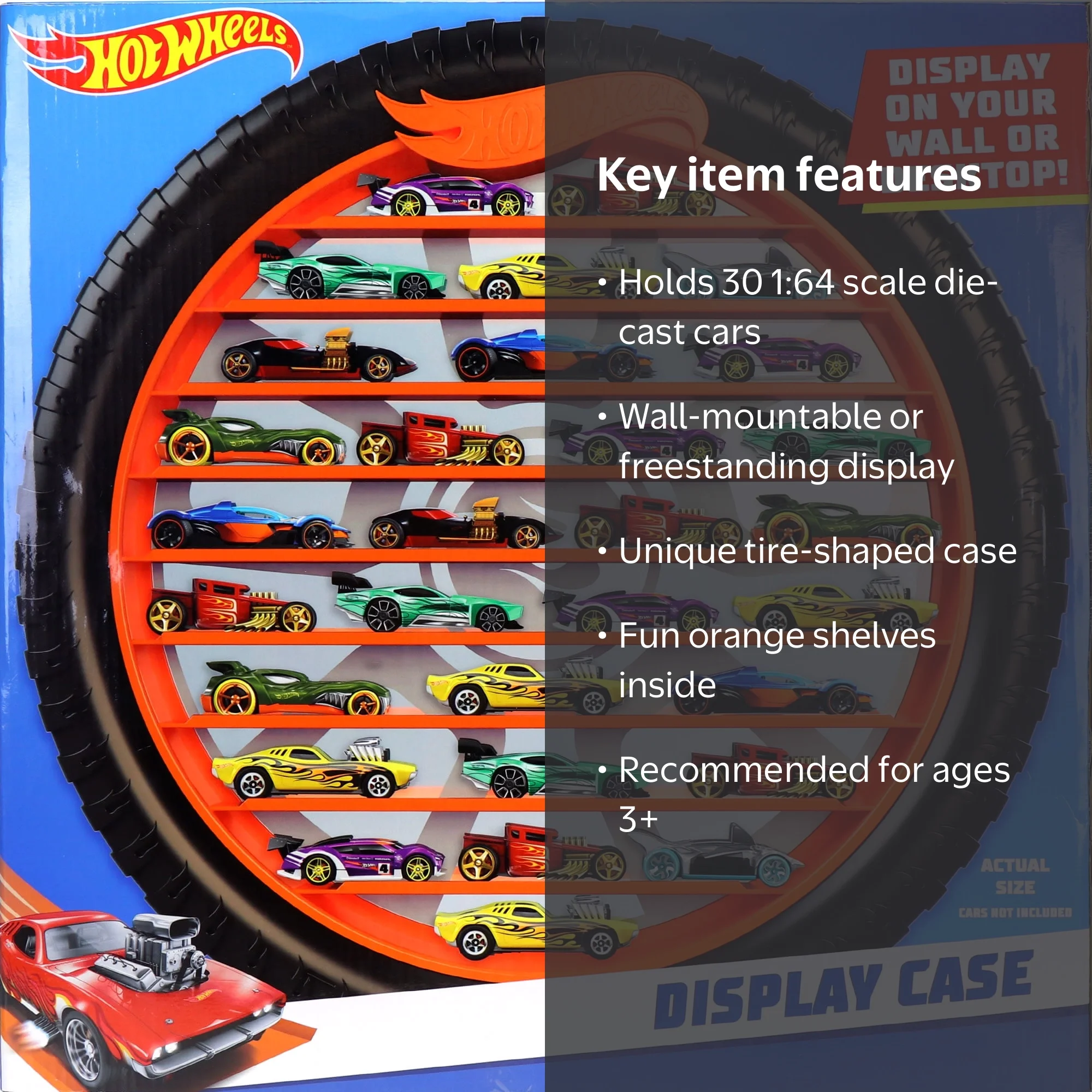 Tara Toy: Hot Wheels: Collectors Display Case - Holds 30 Cars