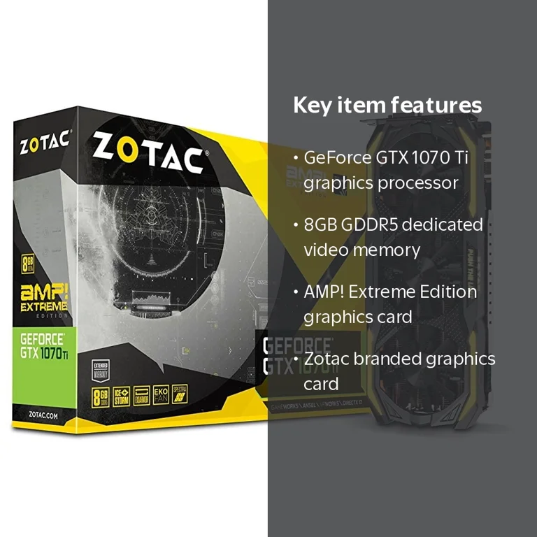 Zotac GeForce GTX 1070 Ti AMP! Extreme Edition 8GB GDDR5 Graphics
