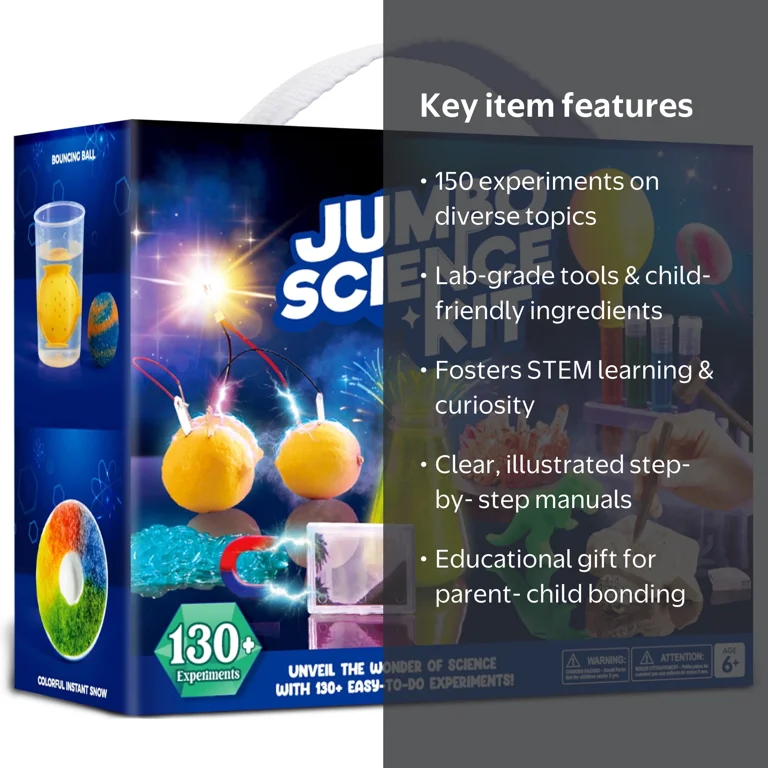 SYNCFUN 130 Science Kits for Kids, STEM Learning Toys, Chemistry
