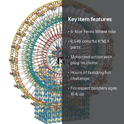 KMK3形態Blu-ray付セット K'NEX Thrill Rides 6-Foot Ferris Wheel Building Set, 8,548 Pieces