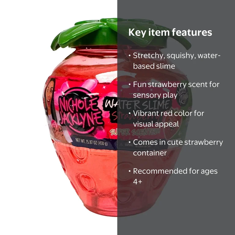 Compound Kings Nichole Jacklyne Water Slime, Red Color, Strawberry