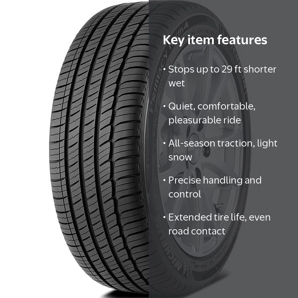Michelin Primacy MXM4 All-Season 225/45R18/XL 95W Tire Fits: 2011
