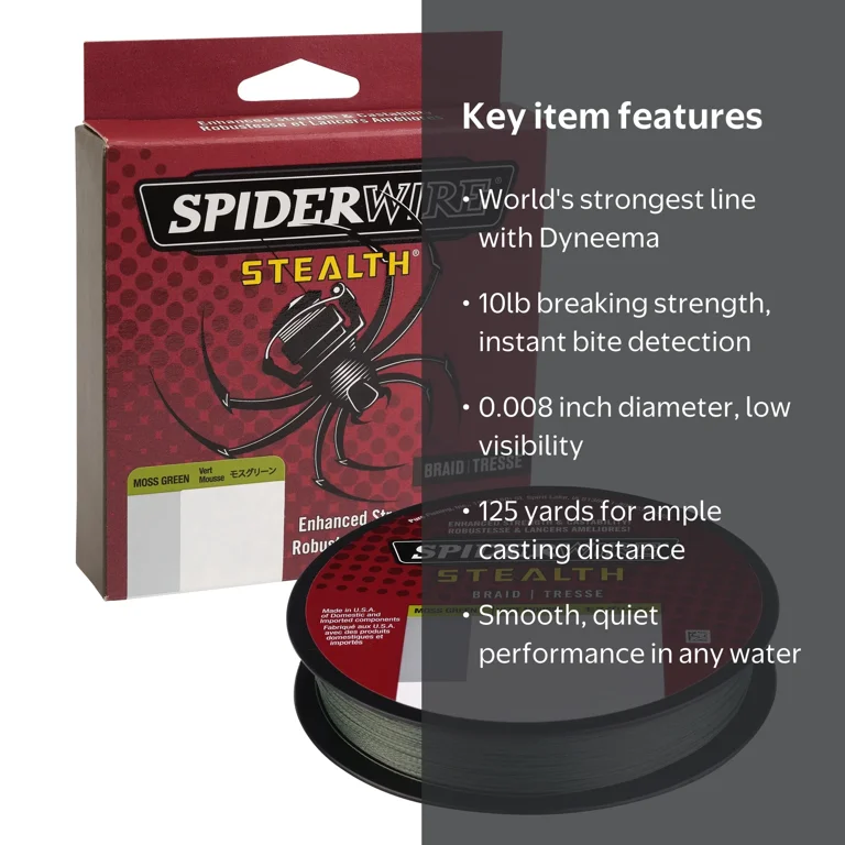 spiderwire braided fishing line Stealth Translucent This delivers technology and performance at a value never before seen in superlines Spiderwire Durabraid Braided Line -