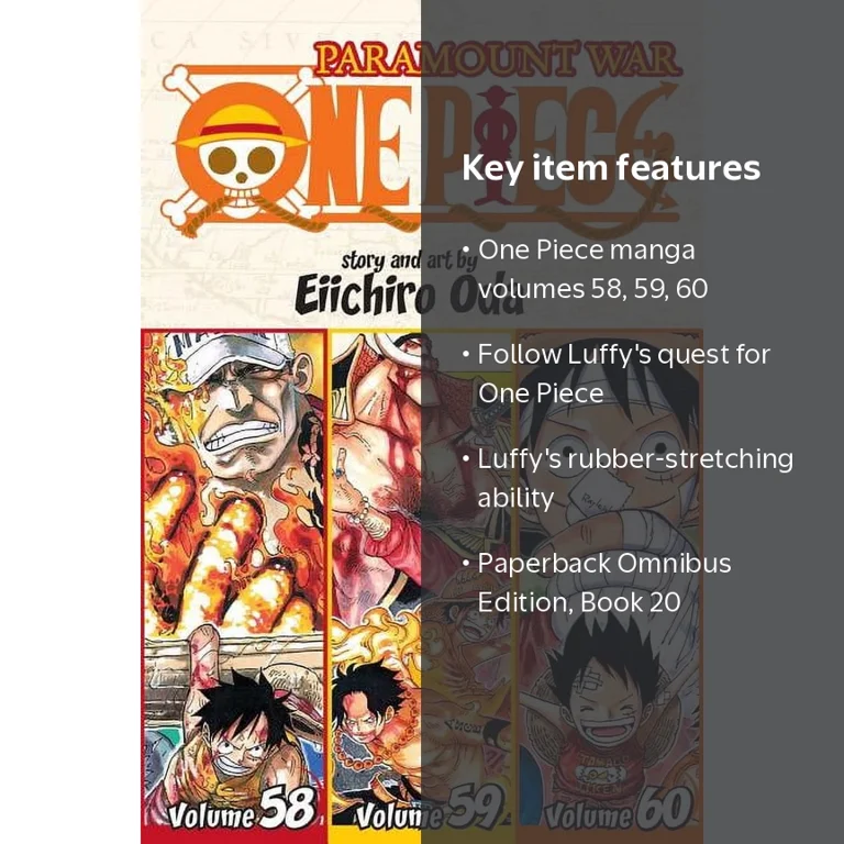 One Piece Omnibus Edition, Vol. 20: Includes vols. 58, 59 & 60