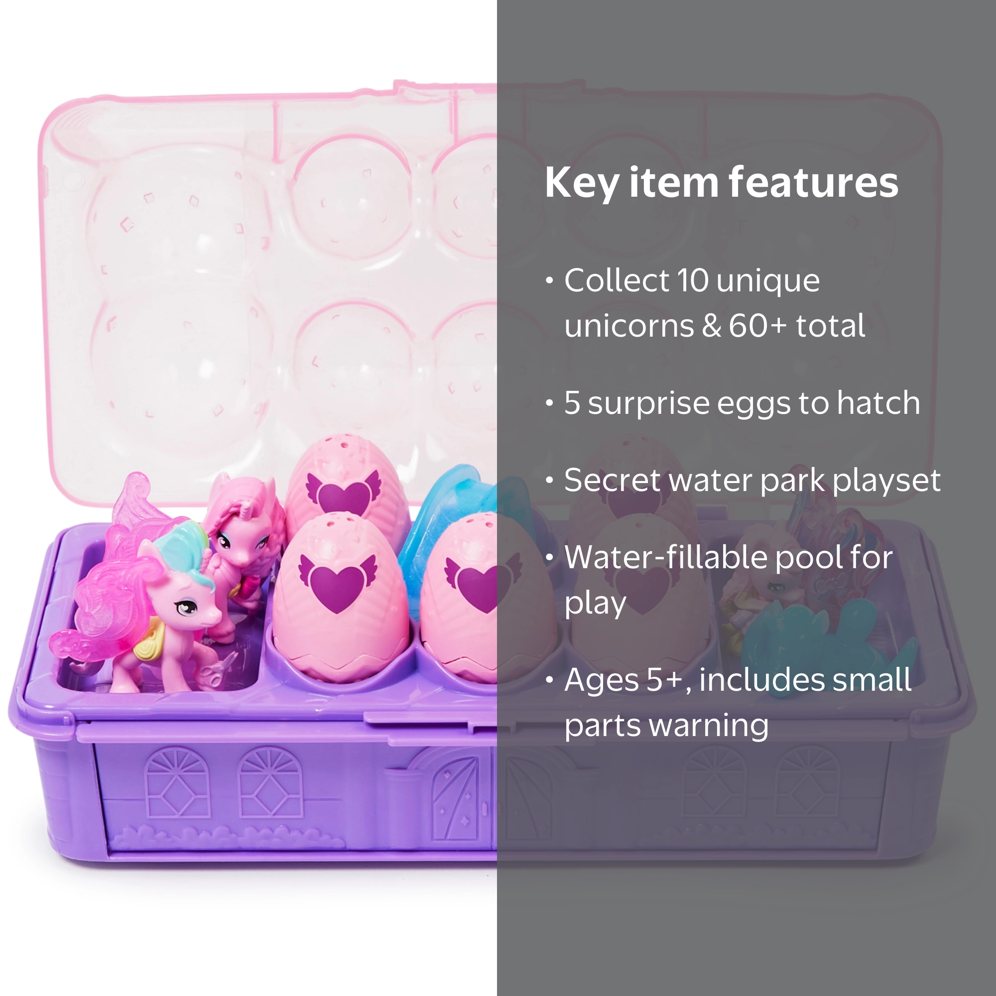 Hatchimals CollEGGtibles Unicorn Family Carton with Secret Playset